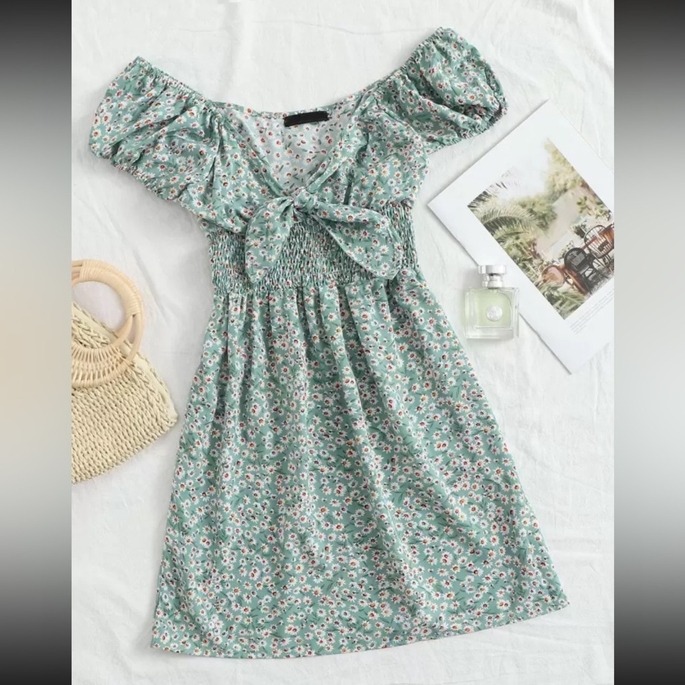 Floral Off-Shoulder Dress